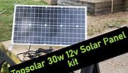 My review of Topsolar 30W 12 solar kit
