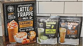 The Frozen Bean Caramel Macchiato Latte & Frappe Mix, Matcha Green Tea & Tiger Milk Tea Bubble Tea