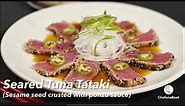 Seared Tuna Tataki - with Sesame Seeds & Ponzu Sauce