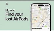 How to find your lost AirPods | Apple Support