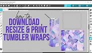 How to size and print sublimation tumbler wraps