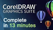 CorelDRAW - Tutorials for Beginners in 13 MINUTES! [ COMPLETE ]