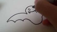 How to draw a Cartoon Bat