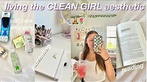 living the ✨clean girl✨ aesthetic for a day!!