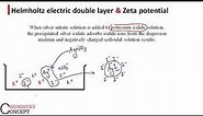 Helmholtz Electric Double Layer & Zeta Potential | Surface Chemistry