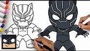 How To Draw Black Panther | Wakanda Forever