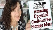 Amazing Upcycled Cardboard Box Storage Ideas!