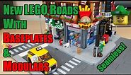 Using New LEGO Road Plates With Baseplates & Modulars - Easy, Cost Effective, Looks Good 60304 🚗🚛🛣🏙🏹