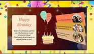 Birthday wishing website using HTML CSS | 2022