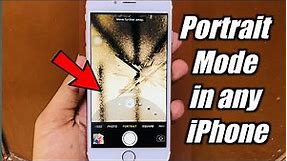Get Portrait Mode in iPhone 5s,6,6s,7,8 Any iPHONE | How to Get Background Blur Mode on ANY iPhone!