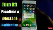 Turn off Facetime And iMessage Notification in iPhone
