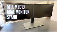 Dell MSD19 Dual Monitor Stand - Unboxing and Setup