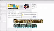 fix error reconnect EFT pro bacab passcode iphone X
