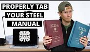 How To Tab Your AISC Steel Manual - Learn Faster