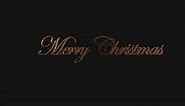 New Merry Christmas 3D Text Gold Alpha Channel