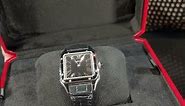 Cartier Santos Dumont Large Black Strap Steel Mens Watch WSSA0046 Review | SwissWatchExpo