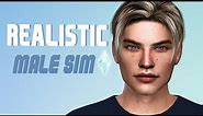 Realistic Male Sim | Sims 4 Cas | + CC-list