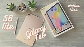 Samsung Galaxy Tab S6 Lite Chiffon Rose Unboxing