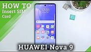 How to Insert SIM Card to HUAWEI Nova 9 - Install SIM Card