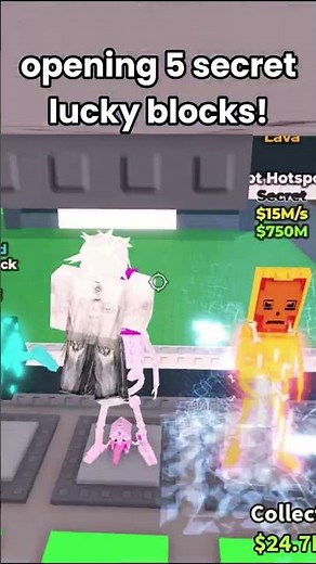 Opening 5 SECRET Lucky Blocks! #stealabrainrot