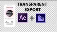 Mp4 Export Transparent Background With After Effects + Media Encoder Tutorial