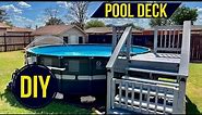 DIY Pool Deck For Above Ground And Intex Pools