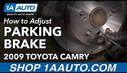 How to Adjust Parking Brake 06-11 Toyota Camry