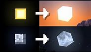 3D Sun and Moon in Minecraft - Resource Pack