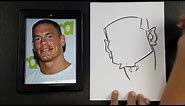 How To Draw a Caricature John Cena