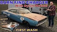 BARN FIND 1968 DODGE CHARGER - First Wash & Drive After Sitting for Over 15 Years! - (Dylan McCool)