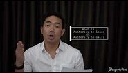 What is an Authority to Lease or Authority to Sell?