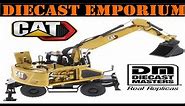 1:50 Scale Diecast Masters Caterpillar M318 Wheeled Excavator Unboxing & Review