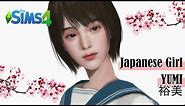 The Sims 4 CAS l Yumi ✿ Japanese girl l + CC list and Tray files