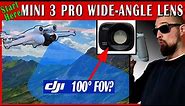 When using WIDE-ANGLE LENS you should know this | DJI Mini 3 Pro | Test and Tutorial