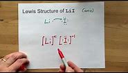 Draw the Lewis Structure of LiI (lithium iodide)