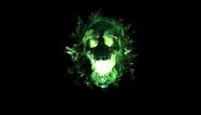 Green Skull Animated Wallpaper