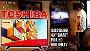 Toshiba 43L2163DB 43" Smart Full HD HDR LED TV Assembly & Review