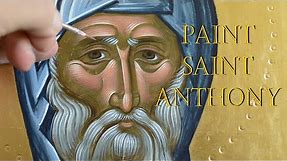 Byzantine Iconography Tutorial. How to Paint the Icon of Saint Anthony