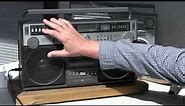 GENERAL ELECTRIC 3-5295A GE Boombox Unboxing & Operating