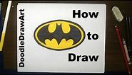 Drawing: How To Draw the Batman Logo - Easy! Step byStep