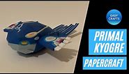 Paper Pokemon - Easy DIY Primal Kyogre Papercraft | Craft Along with Crafter Wong