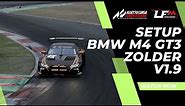 Setup BMW M4 GT3 Assetto corsa competizione V1.9 Zolder