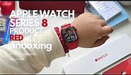 Apple Watch Series 8 PRODUCT RED ♡ | Unboxing, Setup & Accessories