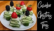 How To Make Cucumber Christmas Tree/ DIY Eddie Christmas Tree Using Cucumber And Fruits