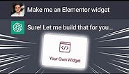 Make Your Own Elementor Widget Using ChatGPT (5 Easy Steps)
