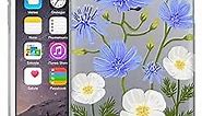 Head Case Designs Chicory Roses and Wildflowers Soft Gel Case Compatible with Apple iPhone 6 / iPhone 6s