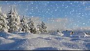 Winter wonderland with relaxing piano music (Smart TV background video)