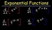 Derivatives of Exponential Functions