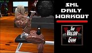 Zephyr Maldor The Valor Gym Daily Workout in Second Life - Watch me work my huge muscles