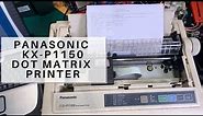Panasonic KX-P1150 dot matrix printer - in action with sound and basic tutorial